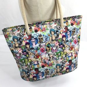 Tokidoki Beach Club Beach Bag Shopper Tote RARE